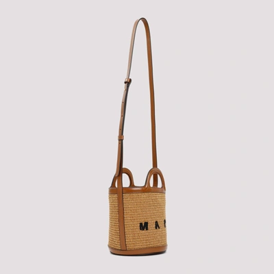 Shop Marni Small Tropicalia Bucket  Bags In Brown
