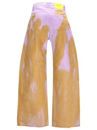 Shop Marques' Almeida Marques Almeida Trousers In Orange/pink