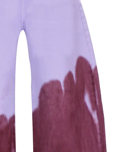 Shop Marques' Almeida Marques Almeida Trousers In Lilac/burgundy