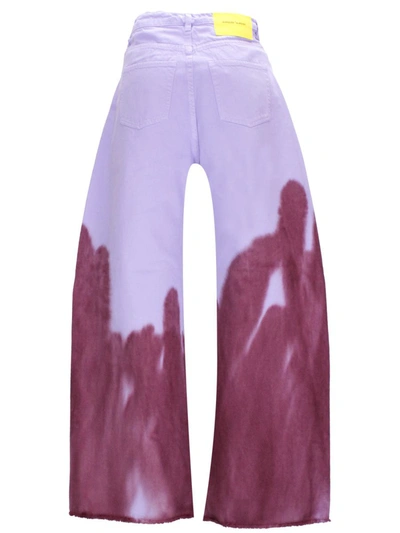 Shop Marques' Almeida Marques Almeida Trousers In Lilac/burgundy
