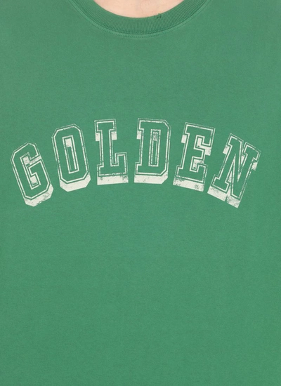Shop Golden Goose T-shirts And Polos Green