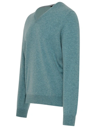 Shop Gran Sasso Aquamarine Cashmere Sweater In Blue