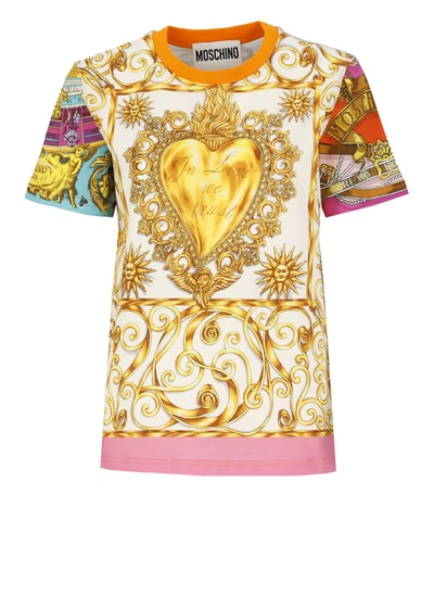 Shop Moschino T-shirts And Polos Multicolour