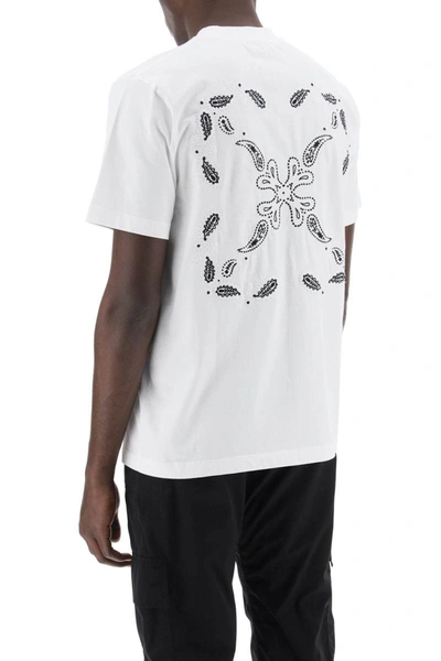 Shop Off-white "bandana Arrow Pattern T-shirt In Black