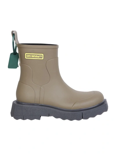 Shop Off-white Boots In Green