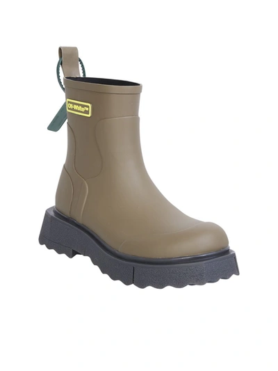 Shop Off-white Boots In Green