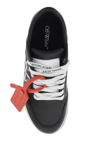 Shop Off-white Low Leather Vulcanized Sneakers For In Black