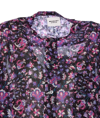 Shop Isabel Marant Étoile Mexique Multicolor Cotton Shirt