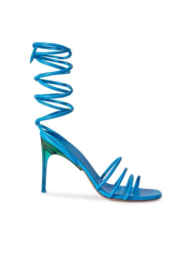 Shop Off-white Sandals In Blue
