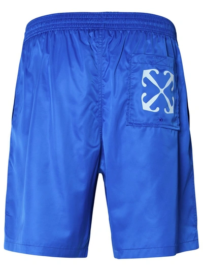 Shop Off-white Blue Polyester Swimsuit