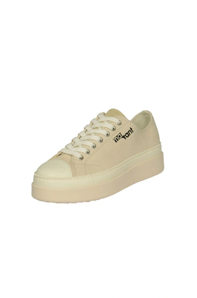 Shop Isabel Marant Sneakers Beige In White