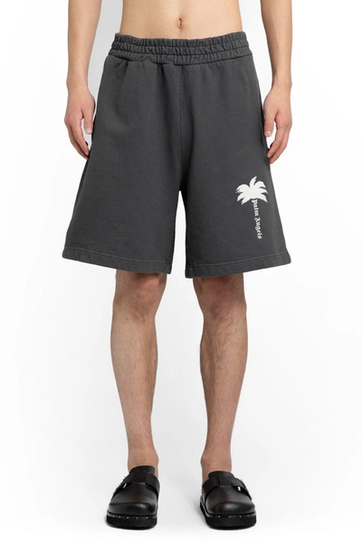 Shop Palm Angels Shorts In Black