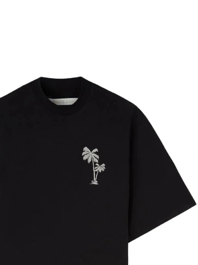 Shop Palm Angels T-shirts And Polos In Black Off