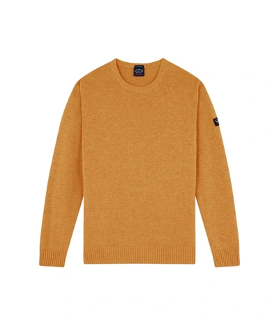 Shop Paul & Shark Shirt In Yellow & Orange