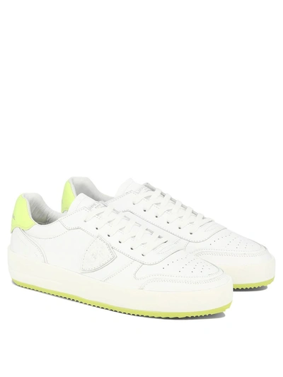 Shop Philippe Model "nice" Sneakers In White