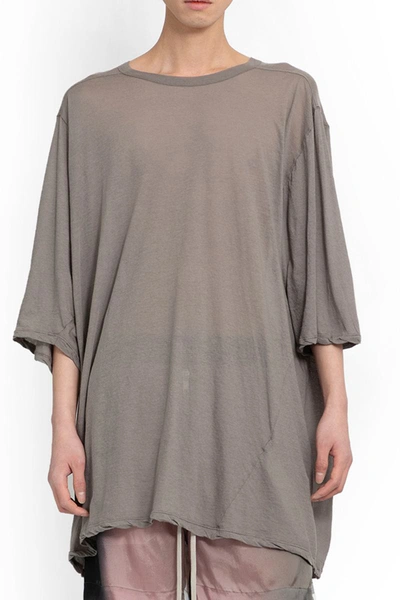 Shop Rick Owens T-shirts In Brown