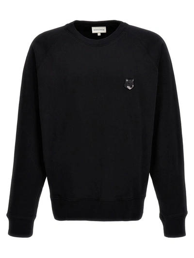 Shop Maison Kitsuné 'bold Fox Head' Sweatshirt In Black