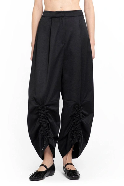 Shop Simone Rocha Trousers In Black