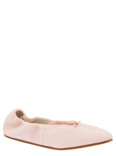 Shop Repetto 'sofia' Pink Ballet Flats With Ribbon In Leather Woman