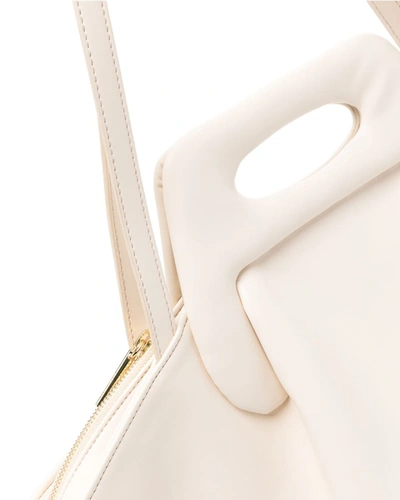 Shop Themoirè Handbag In White