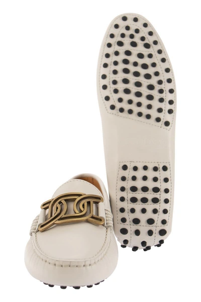Shop Tod's Kate - Rubber Loafer Shoe In Ivory