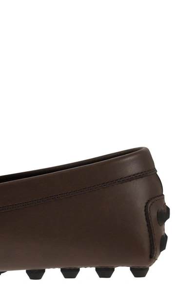 Tod's Classic Casual Moccasin With Rubber Sole In Brown