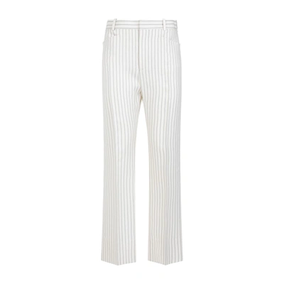 Shop Tom Ford Wallis Striped Pants Clothing In White