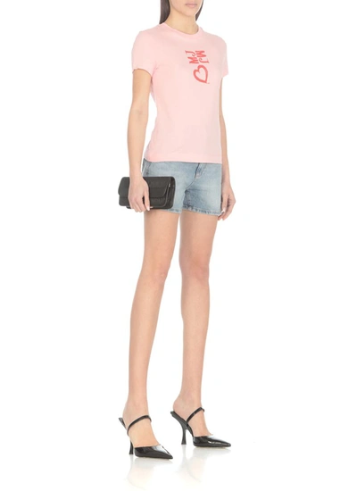 Shop Moschino Jeans T-shirts And Polos Pink