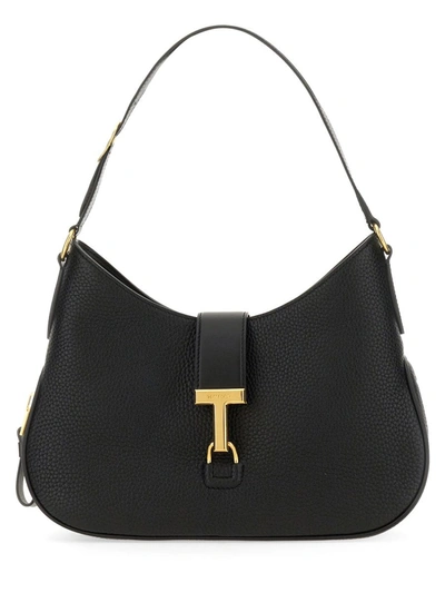 Shop Tom Ford Hobo Bag "monarch" Medium In Black