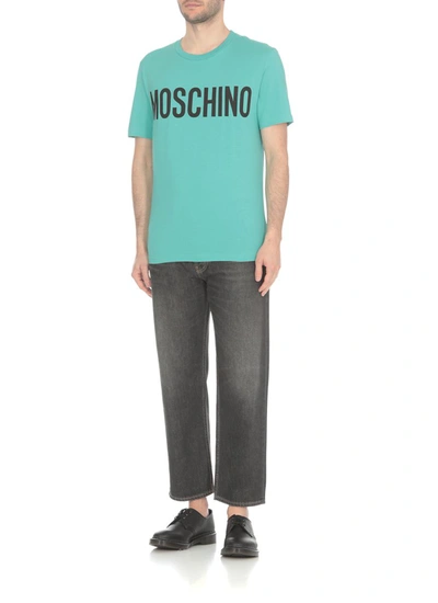 Shop Moschino T-shirts And Polos Green
