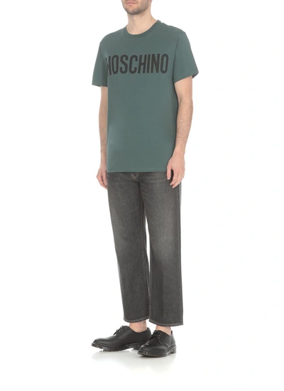 Shop Moschino T-shirts And Polos Green