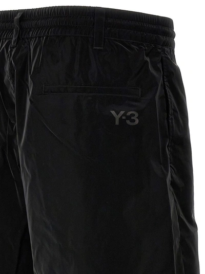 Shop Y-3 Adidas Side Bands Bermuda Shorts In Black