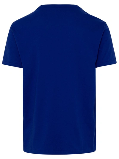 Shop Polo Ralph Lauren Electric Blue Cotton T-shirt