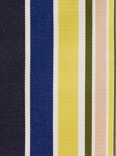 Shop Sara Roka Multicolor Striped Sash In Cotton Blend Woman