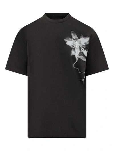 Shop Y-3 Adidas T-shirts In Black
