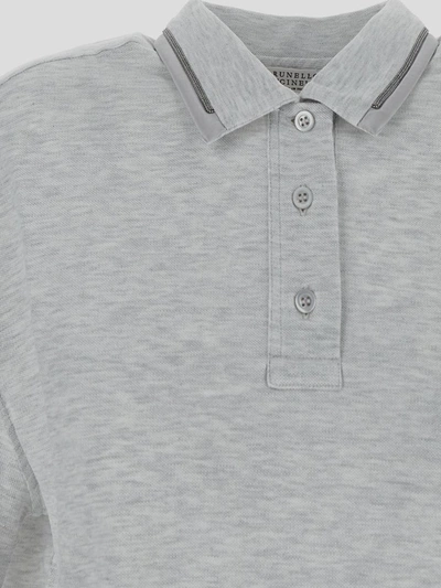 Shop Brunello Cucinelli T-shirts And Polos In Grey
