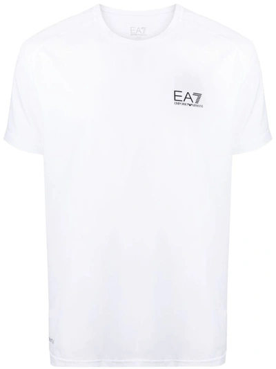 Shop Ea7 Emporio Armani Shorts And T-shirt Set In White