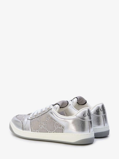 Shop Gucci Sneakers In Silver