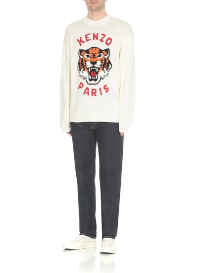 Shop Kenzo Sweaters Ivory