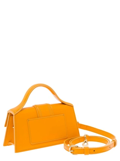 Shop Jacquemus 'le Bambino' Orange Handbag With Removable Shoulder Strap In Leather Woman