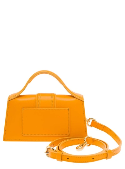 Shop Jacquemus 'le Bambino' Orange Handbag With Removable Shoulder Strap In Leather Woman