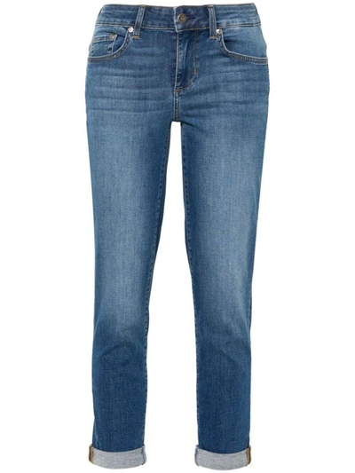 Shop Liu •jo Liu Jo Jeans With Rhinestone Detail In Blue