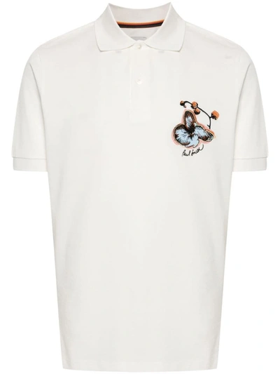 Shop Paul Smith Skull Cotton T-shirt In White