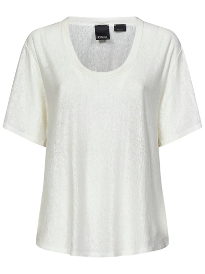 Shop Pinko T-shirt In Bianco