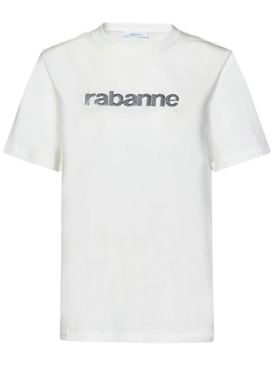 Shop Paco Rabanne T-shirt In Bianco