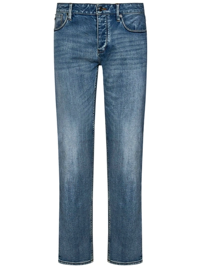 Shop Emporio Armani J75 Jeans In Blu