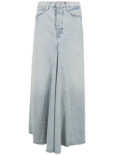 Shop 7 For All Mankind Western Maxi Skirt Pricila Clothing In Blue