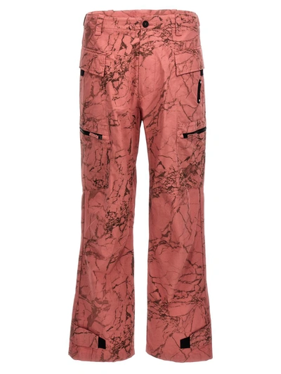 Shop A-cold-wall* 'crimson Overdye Static Zip' Pants In Pink
