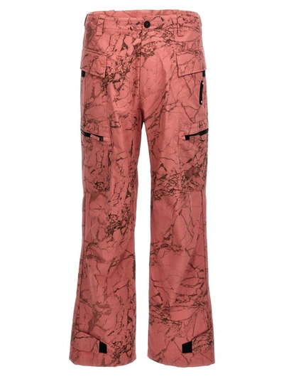 A-cold-wall* A Cold Wall* 'crimson Overdye Static Zip' Pants In Pink