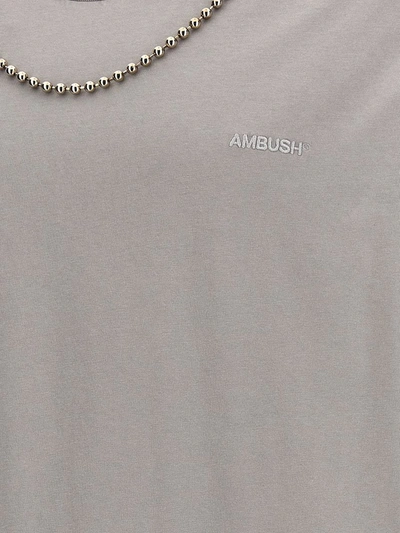 Shop Ambush 'ballchain' T-shirt In Gray